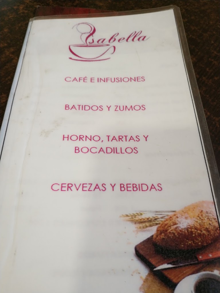 Cafe Isabella — Carta