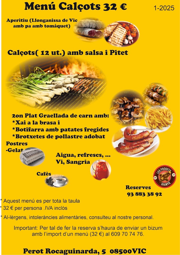 Club Pocket Bike d'Osona — Carta