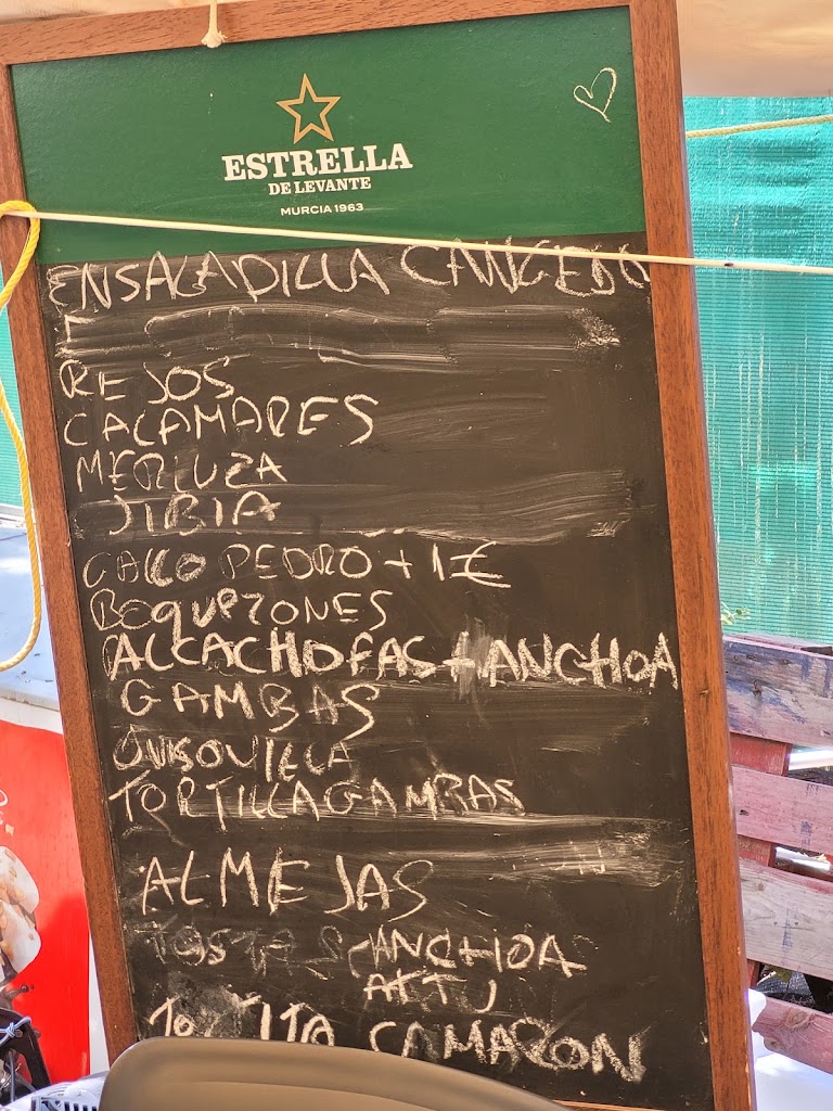 Bar La Piscina Municipal de NIJAR — Carta