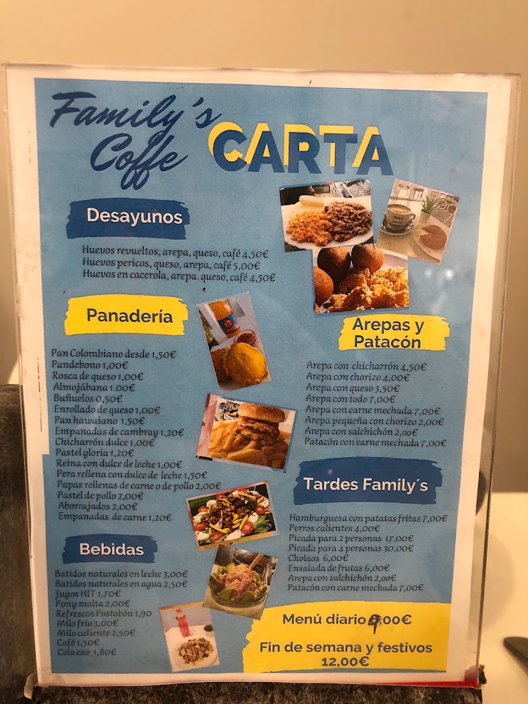 Family's Coffee — Carta