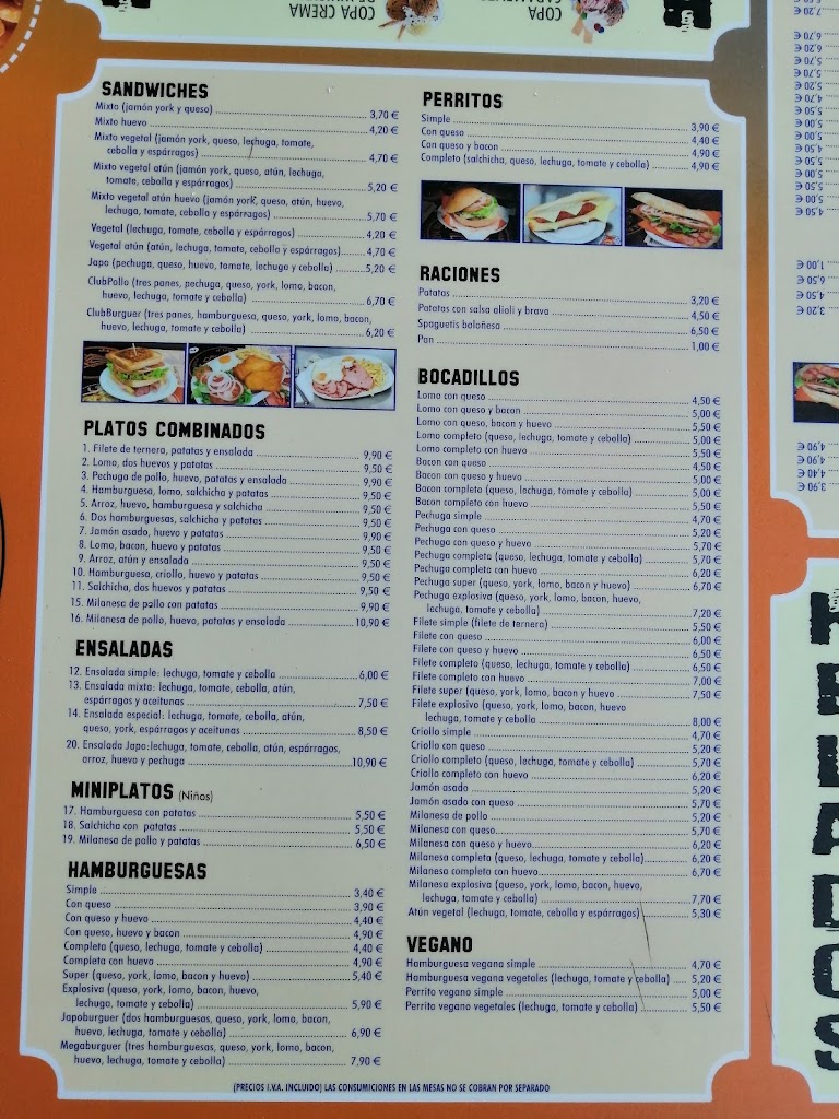 JAPOBURGUER — Carta