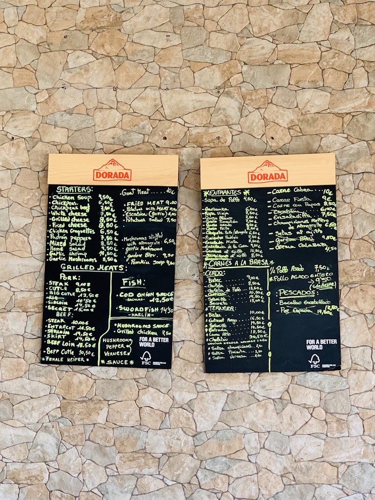 Restaurante Roque del Conde — Carta
