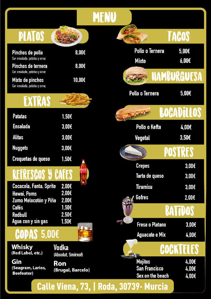Shisha Lounge White Black — Carta