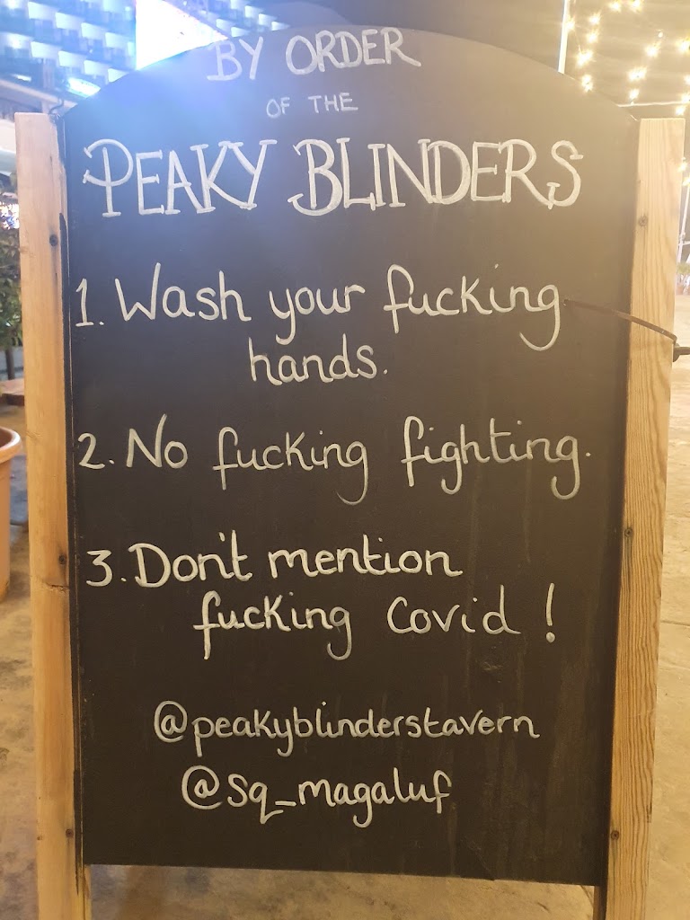 Peaky Blinders Magaluf — Carta