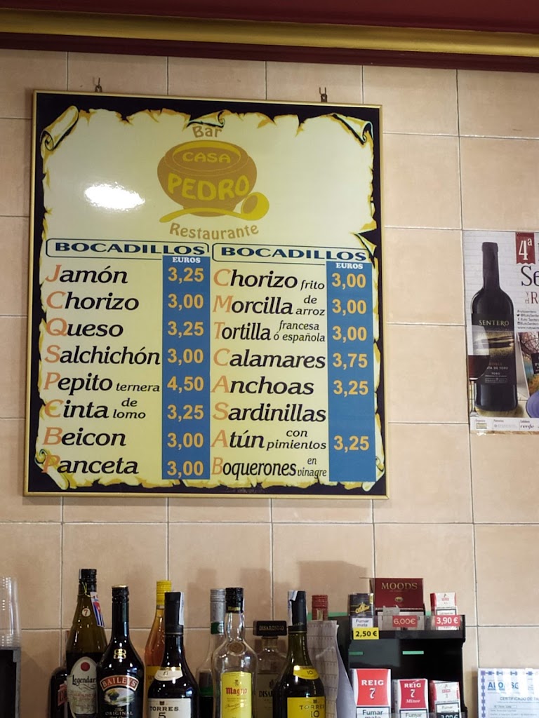 Casa Pedro — Carta