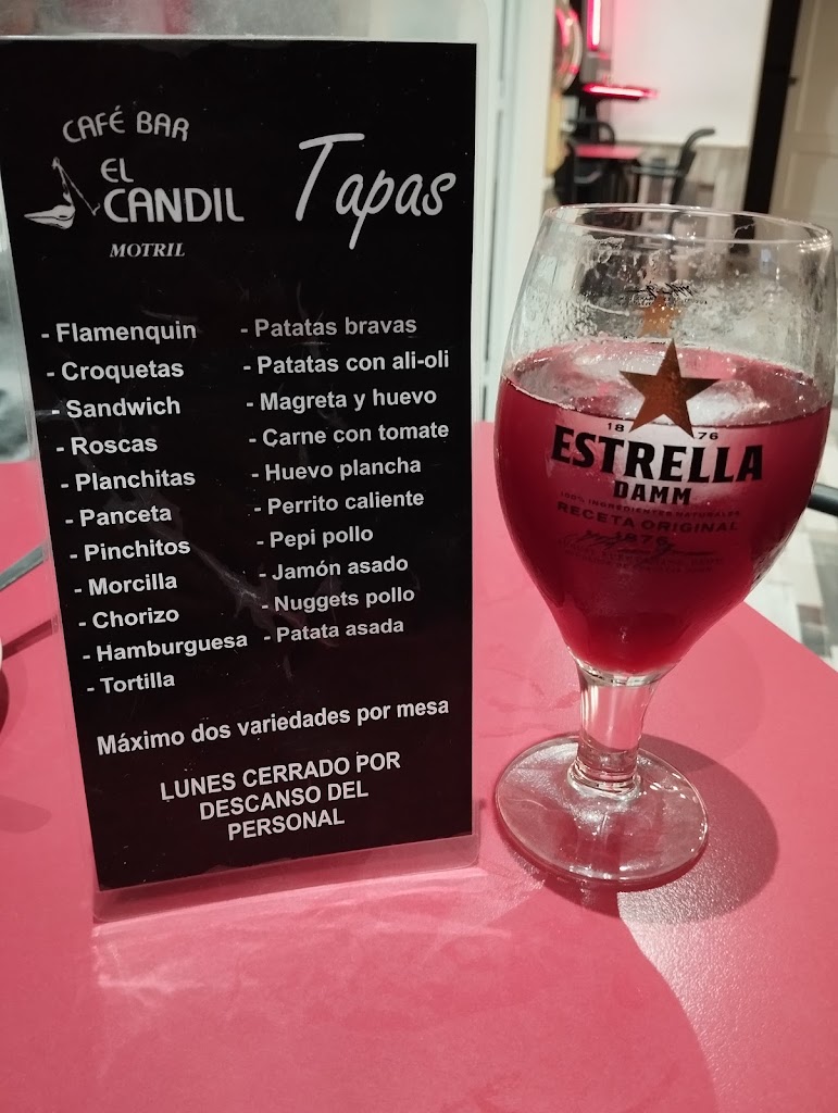 Cafe Bar El Candil — Carta