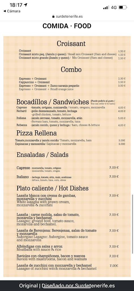 Caffe Italiano — Carta
