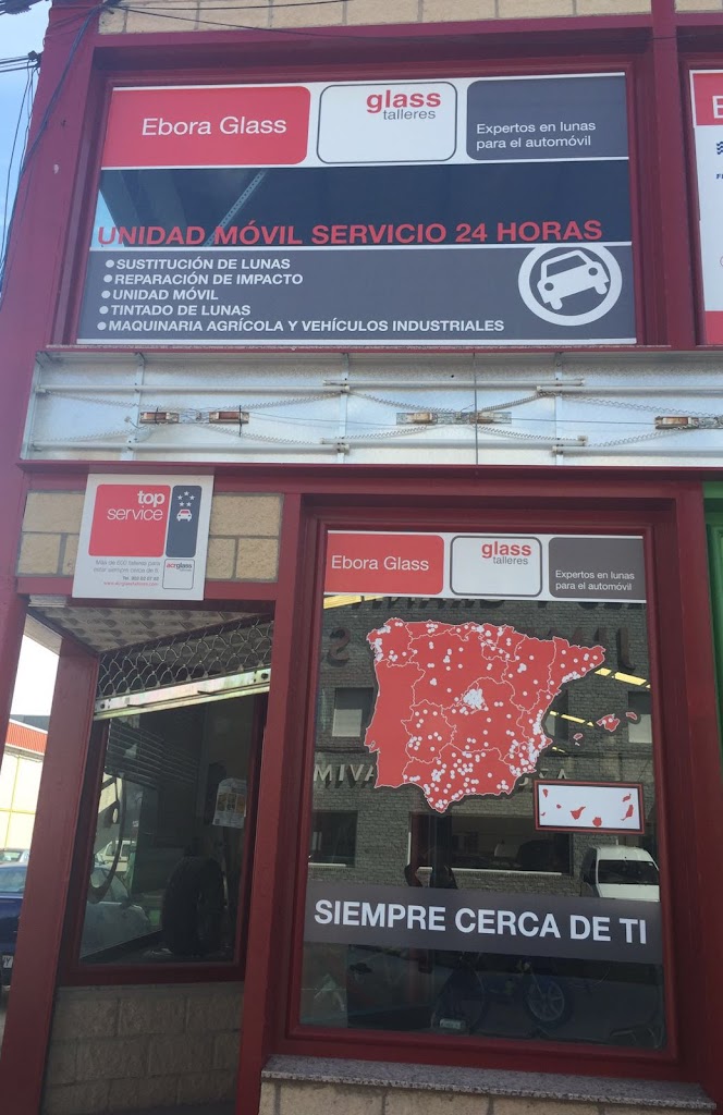 Cristaleria del automovil Navalmoral de la Mata Ebora Glass