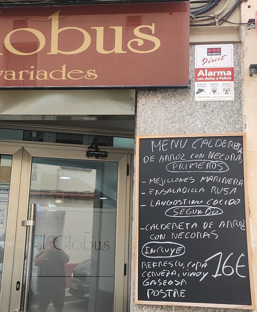 Bar El Globus 931197128 — Carta