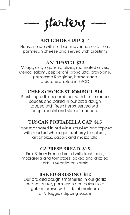  Villaggios Italian Steakhouse