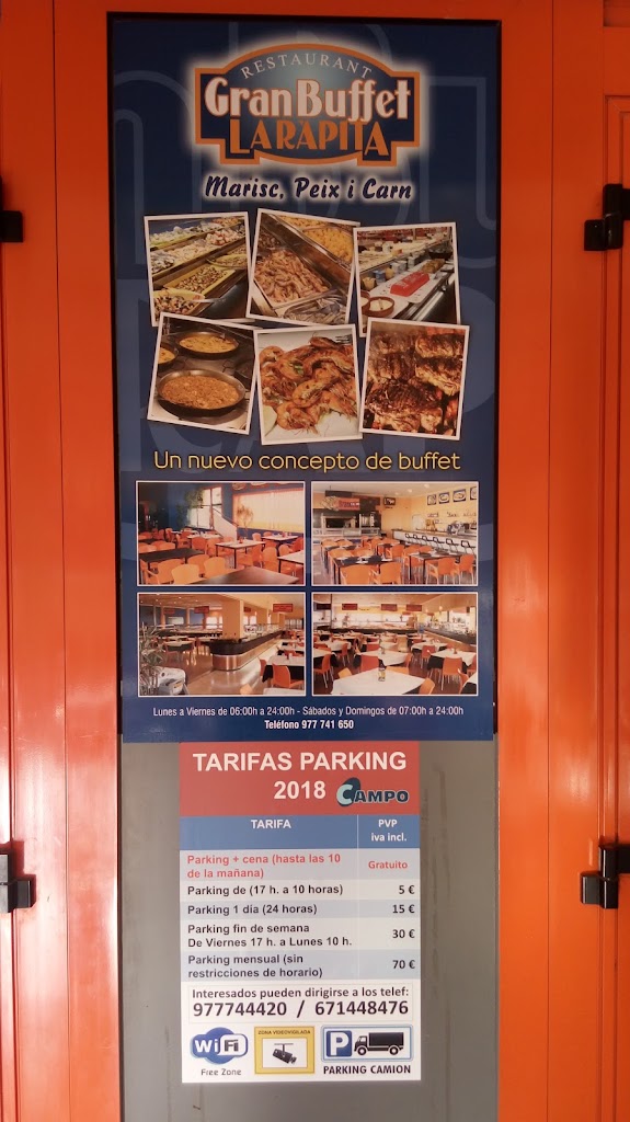Gran Buffet la Rapita — Carta