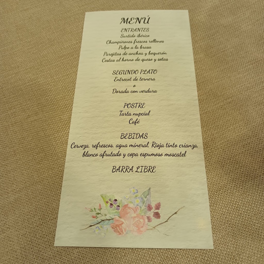 Restaurante Los Dolmenes — Carta