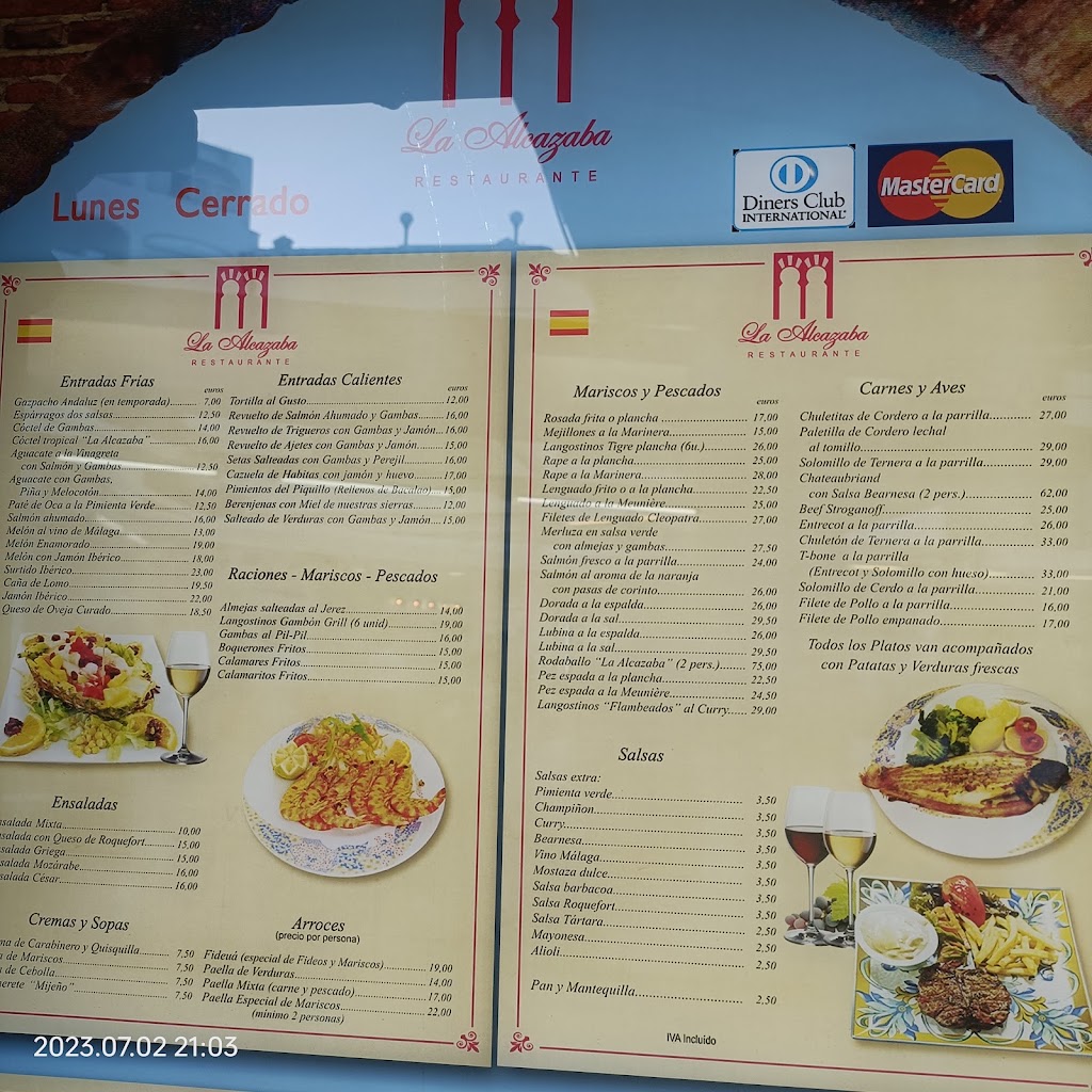 Pizzeria Oscar — Carta