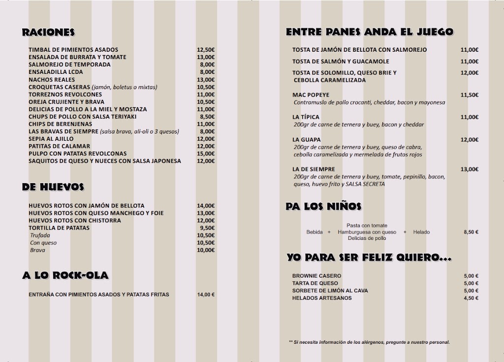 LA CHICA DE AYER — Carta