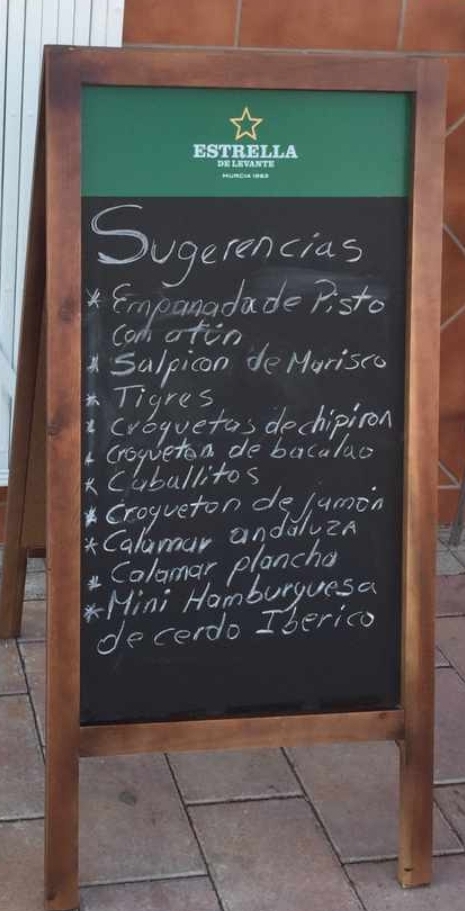 Bar Quillo — Carta