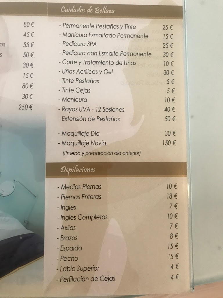 SR Centro Medico - Estetico Silvia Rodriguez — Carta