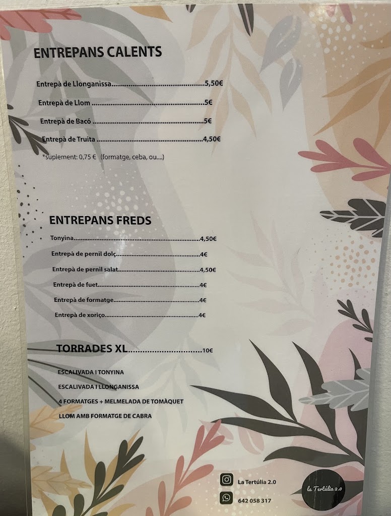 la Tertulia 2.0 — Carta