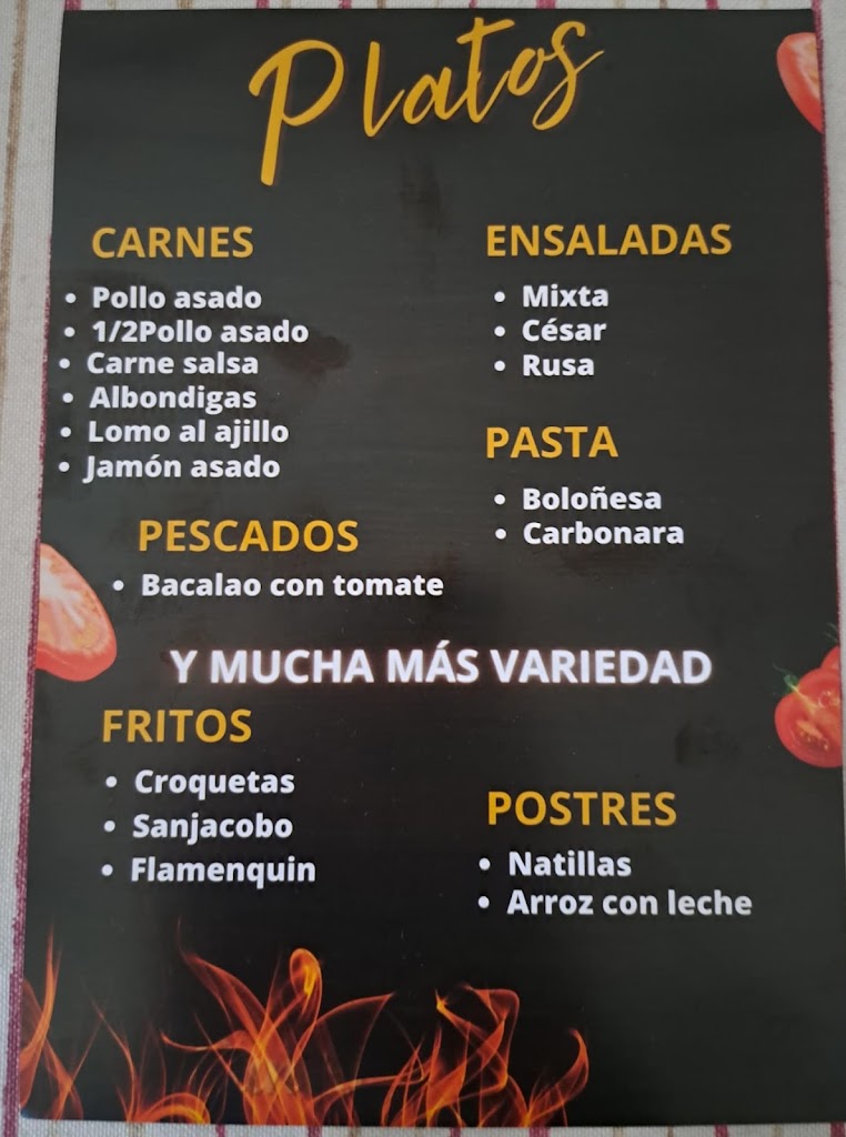 El asadero de Marta — Carta