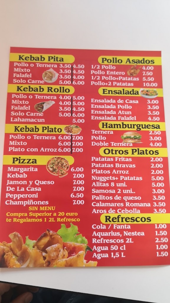King kebab albir — Carta