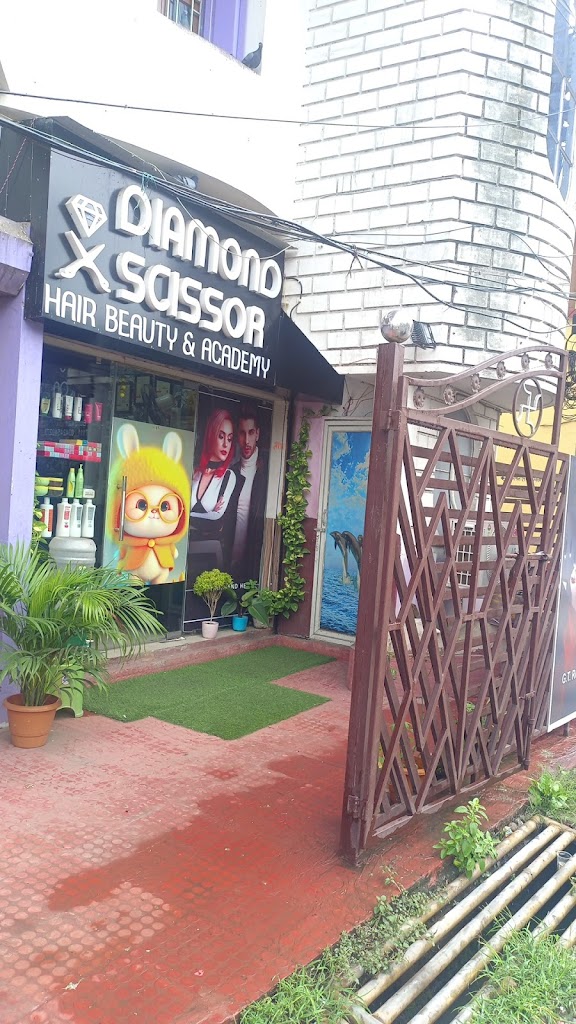 Diamond Scissor Hair Beauty Salon Academy