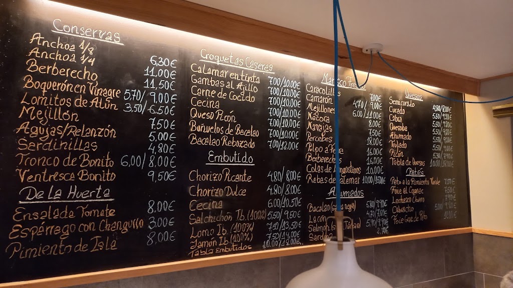 Taberna Santona — Carta