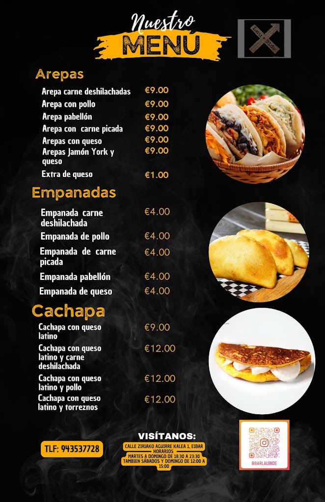 Lau Bide Amana Taberna — Carta