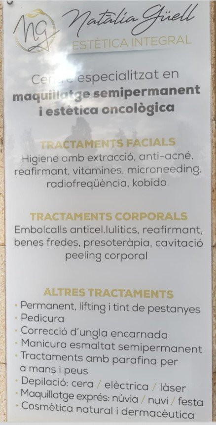 NATALIA GUELL ESTETICA INTEGRAL — Carta