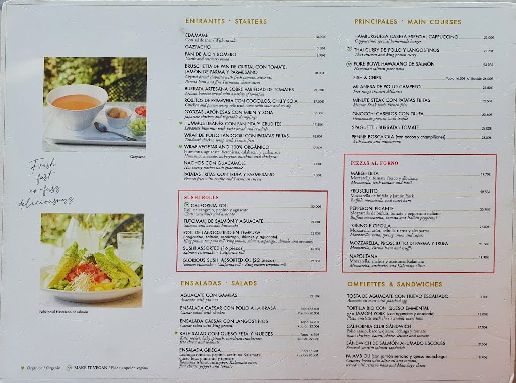 Cappuccino Marbella — Carta