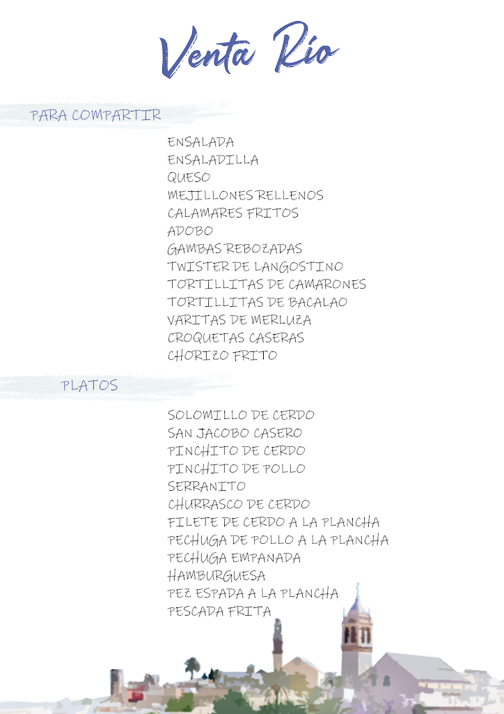 Venta Rio — Carta