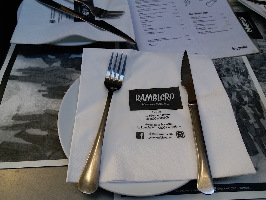 Bar "Ramblero" — Carta