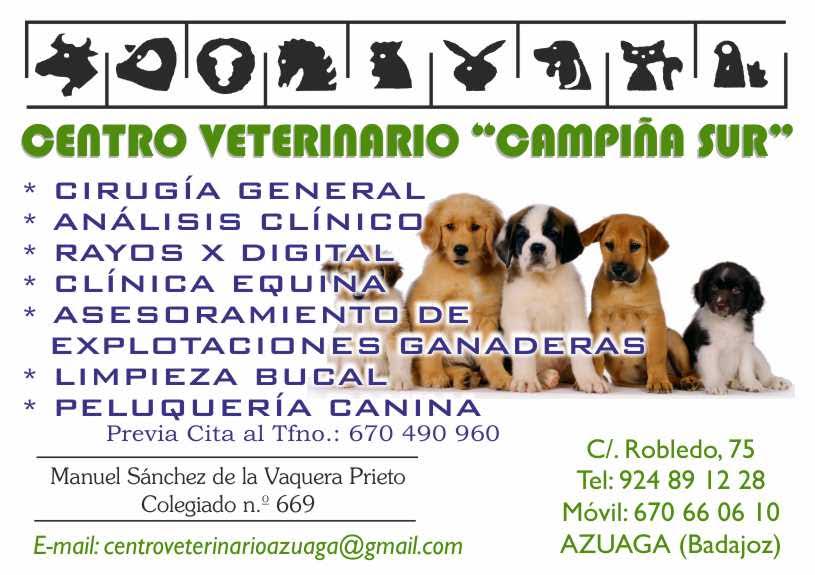 CENTRO VETERINARIO " CAMPINA SUR" — Del propietario