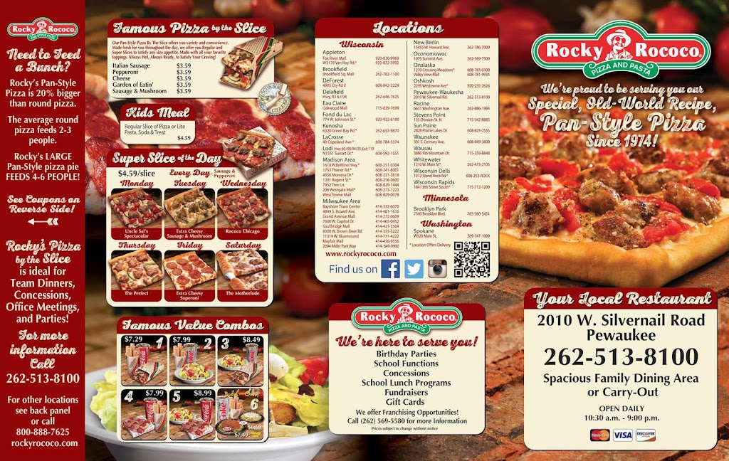  Rocky Rococo Pizza and Pasta