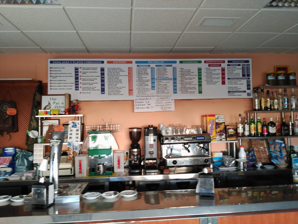 CAFE-BAR PASEO DE LA VIRGEN. — Carta