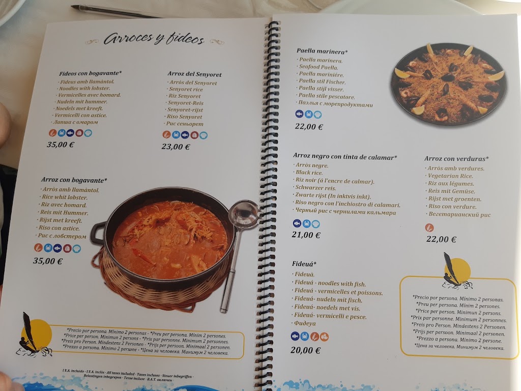 Bar Restaurante La Trinca 2 — Carta