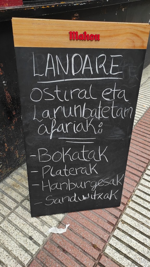 Landare Herriko Taberna — Carta