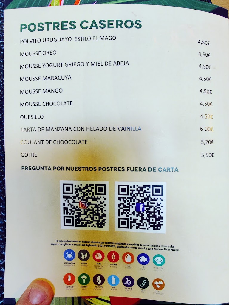 La Casa del Mago Guachinche Moderno — Carta