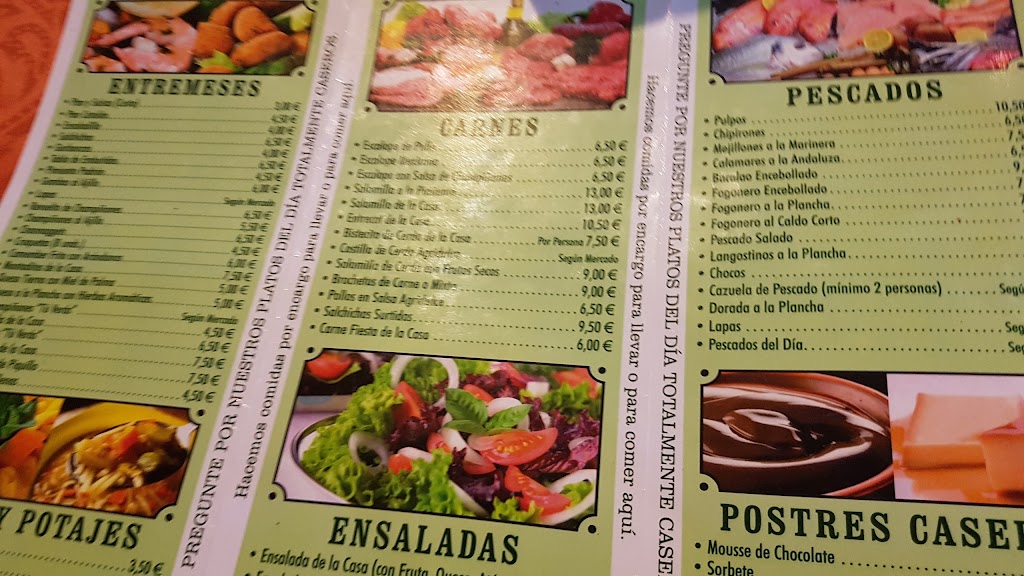 Tasca Channo's — Carta