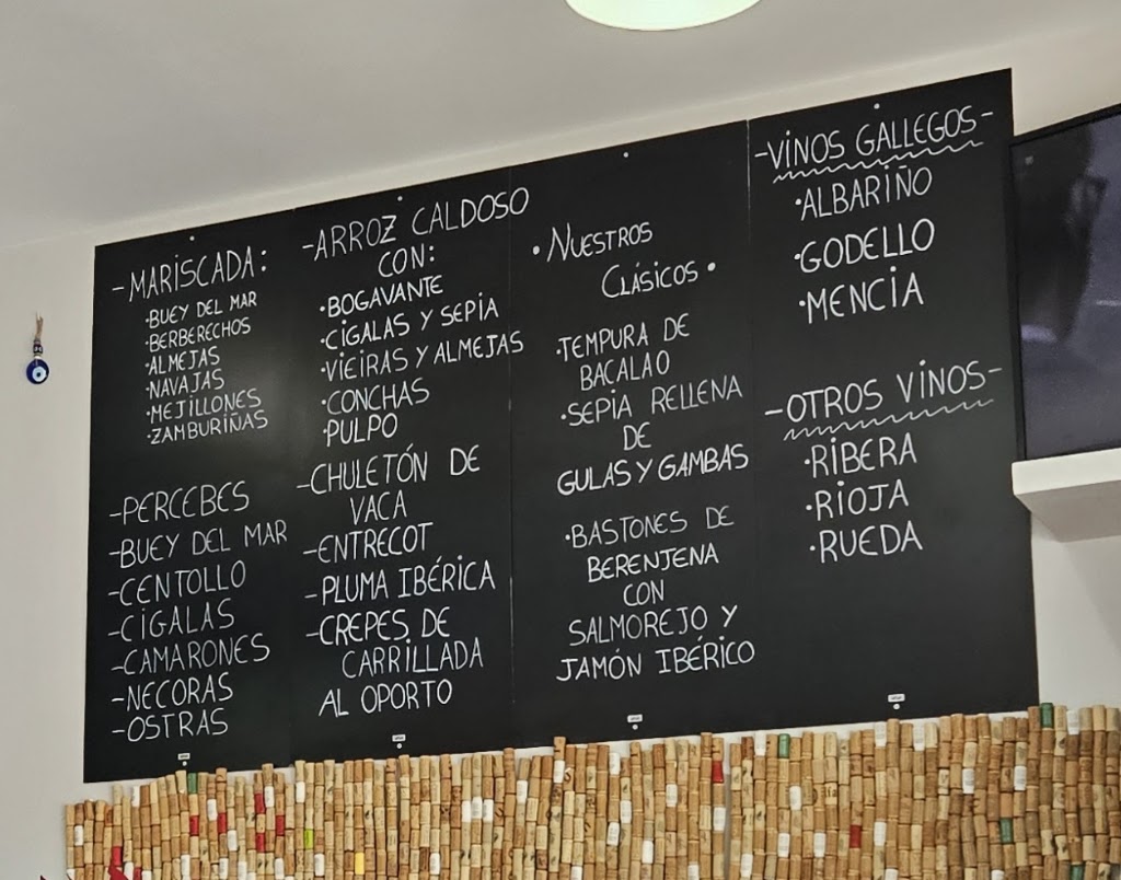 Marisqueria/arroceria Rone — Carta