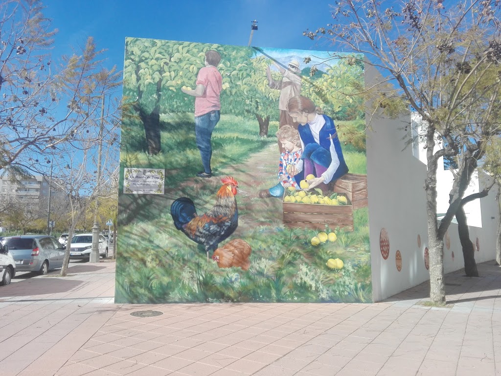 Mural "La Huerta de Irene" de Encarna Hoyos