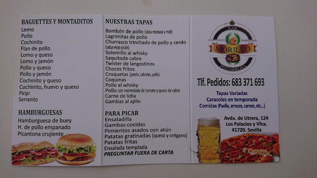 Bar Morillo — Carta