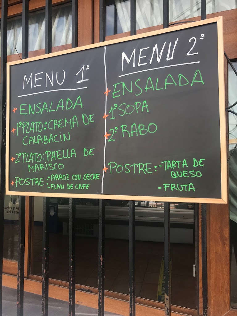 CAFE BAR RESTAURANTE KIOSKO EL DATIL SL — Carta