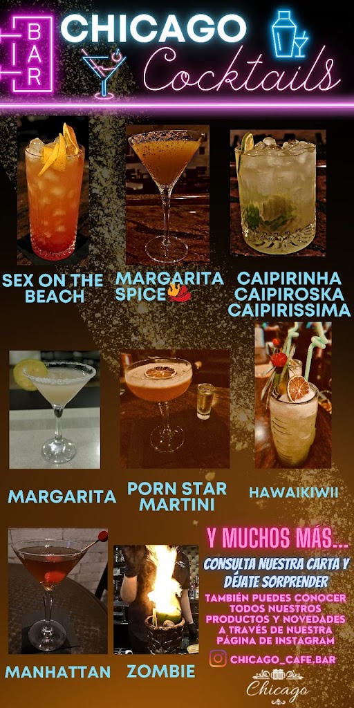Cafe-Bar Chicago — Carta