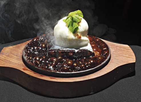 Sizzling brownie