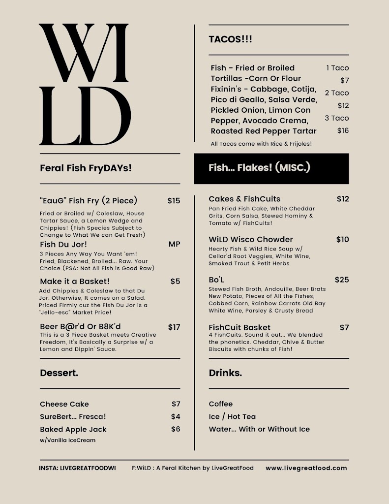  WiLD : A Feral Kitchen by LiveGreatFood