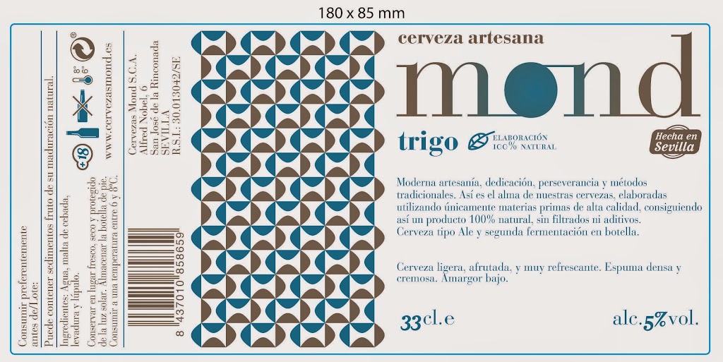 Cervezas Mond Artesanas, Bebidas Premium en Sevilla — Carta