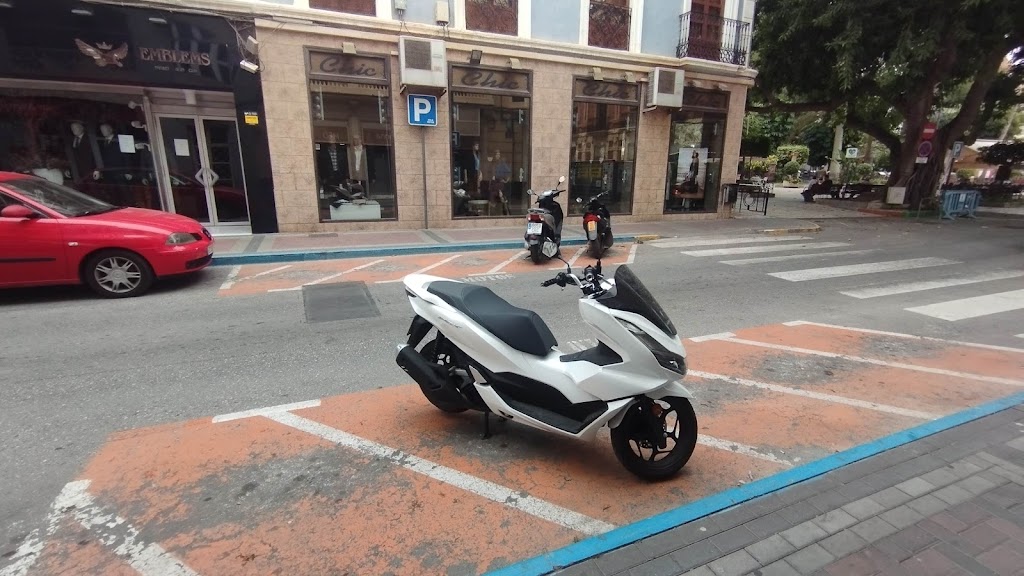 Motorradparkplatz