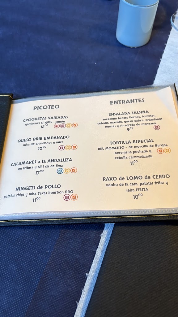 SALSINA Restaurante — Carta
