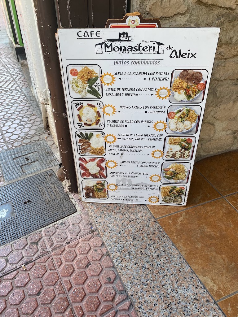 Cafe Monasteri de aleix — Carta