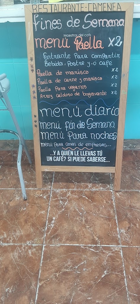 Restaurante Camenea — Carta
