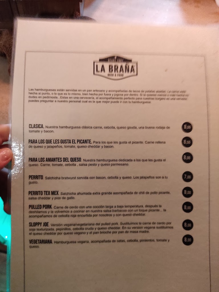 La Brana — Carta